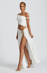 Saira Maxi Skirt - White