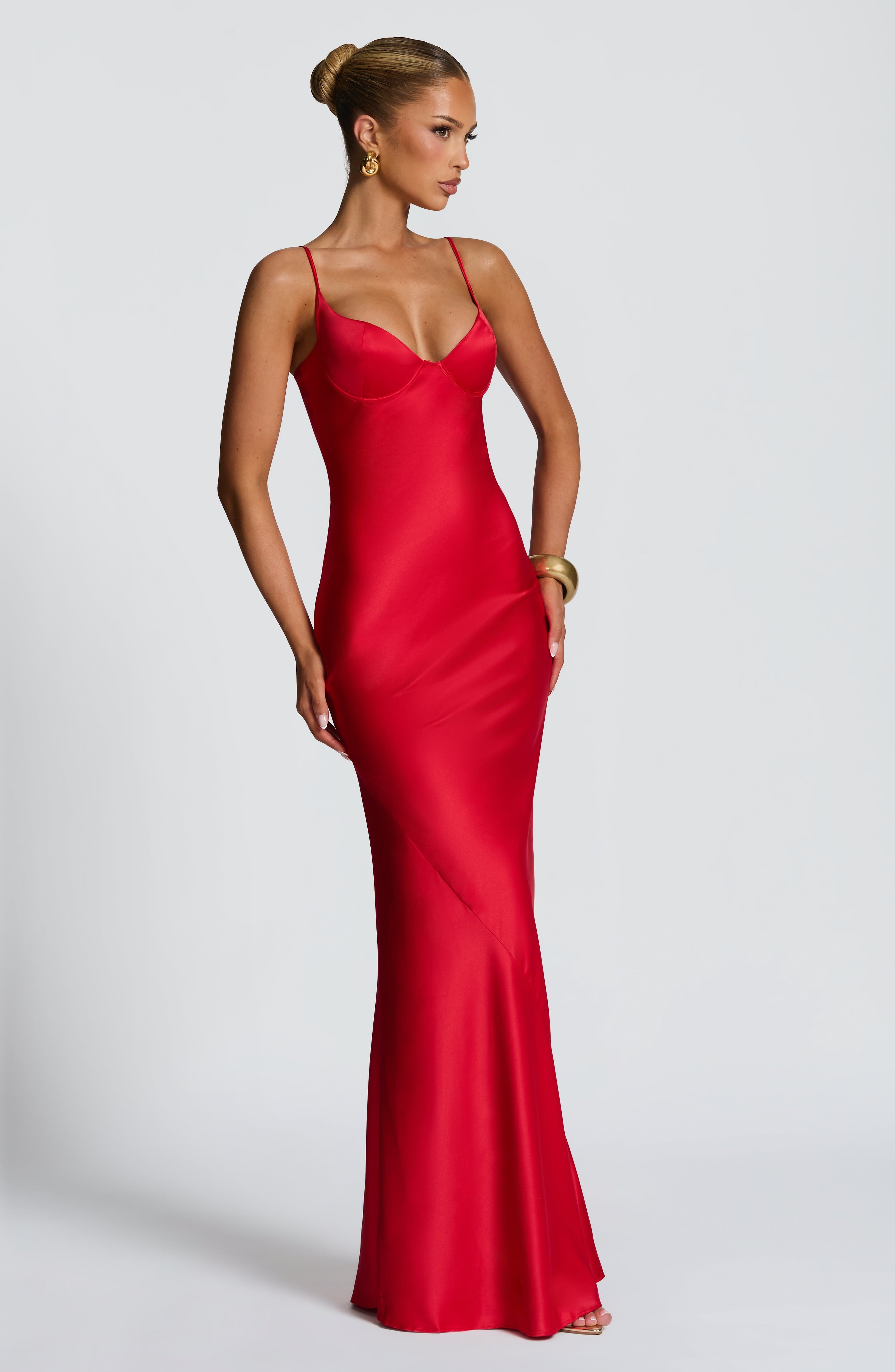 Athena Maxi Dress - Red