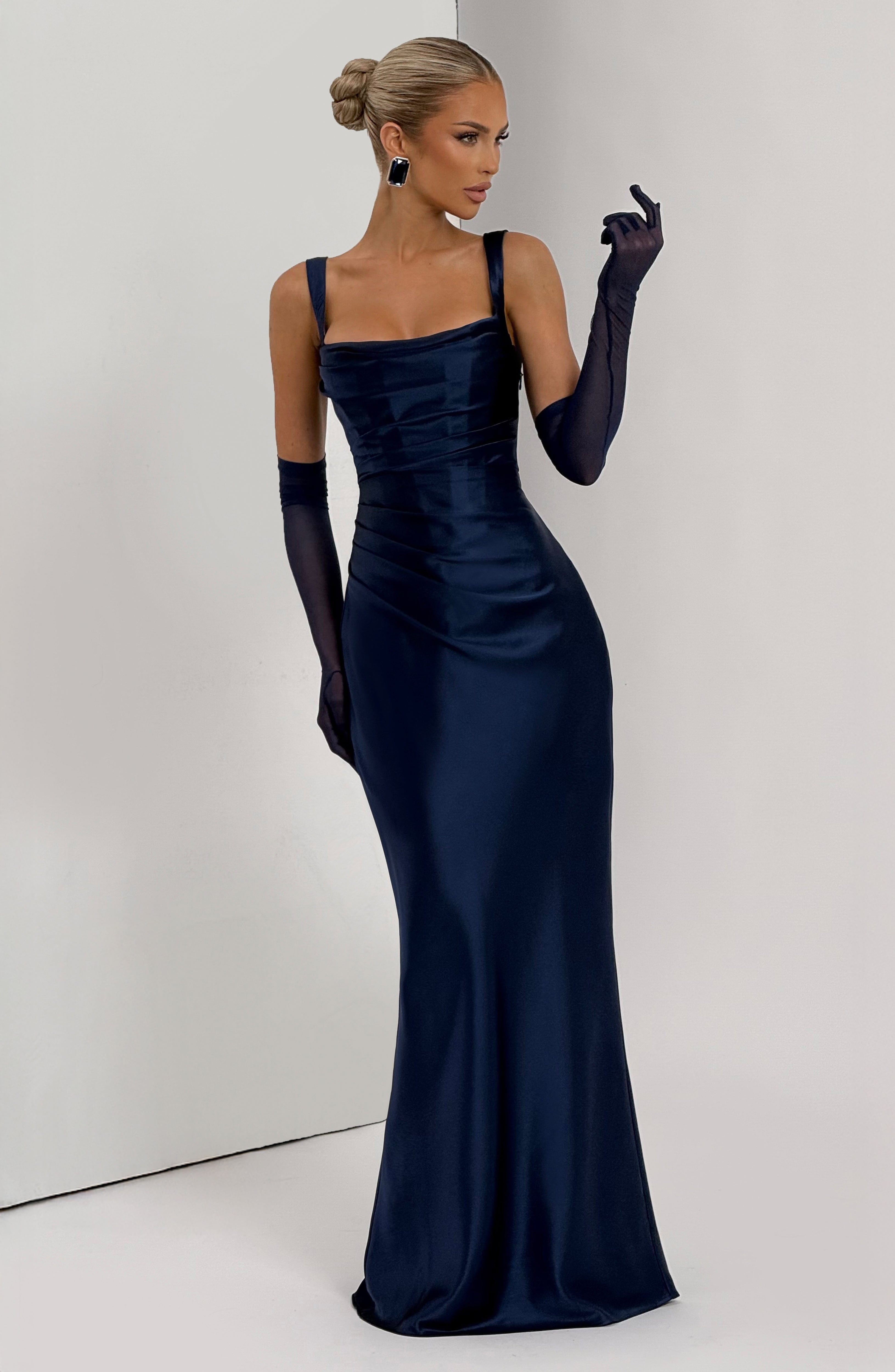 Calanthe Maxi Dress - Navy