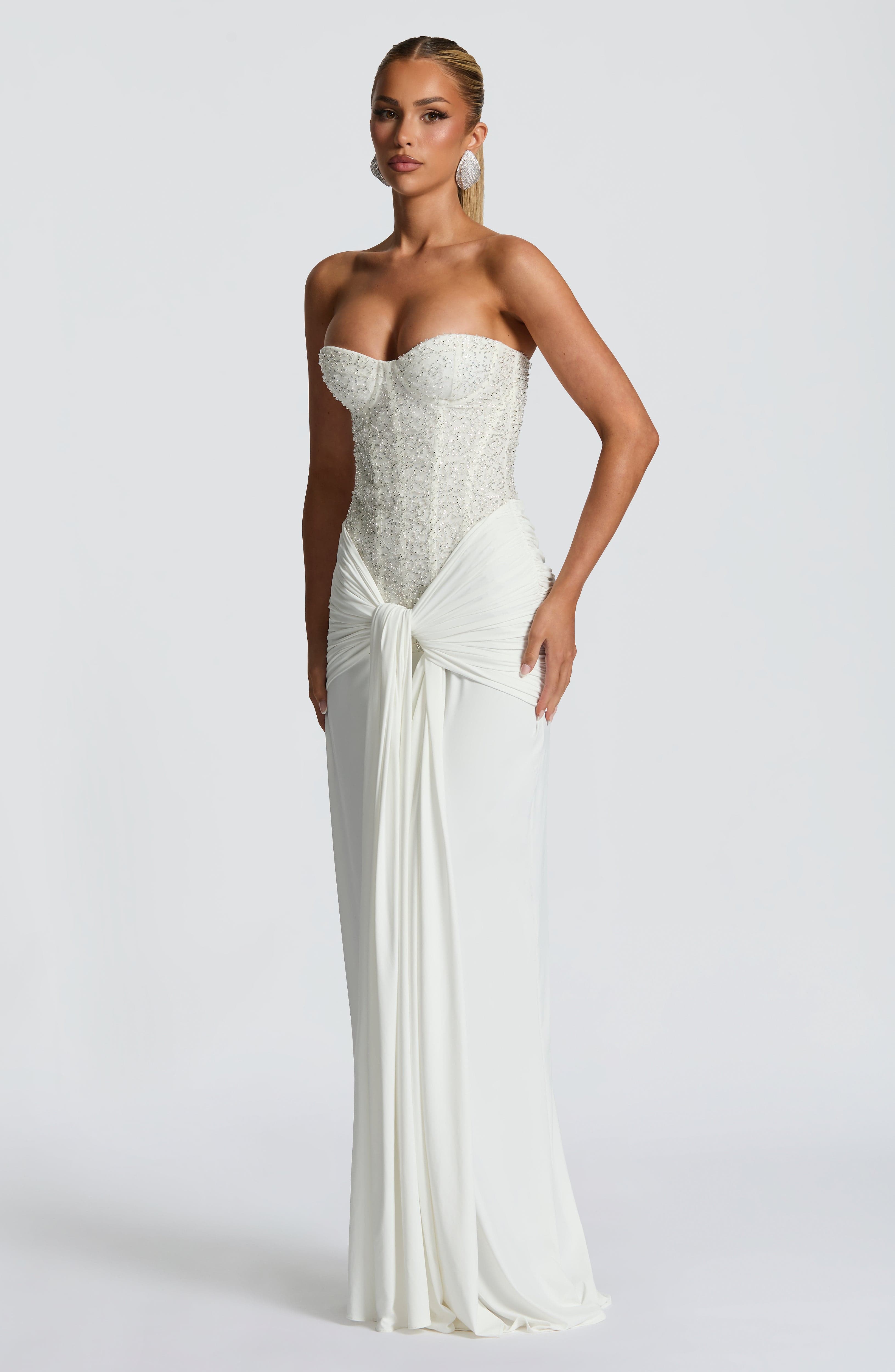 Carina Maxi Dress - Ivory