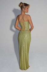 Hali Maxi Skirt - Olive
