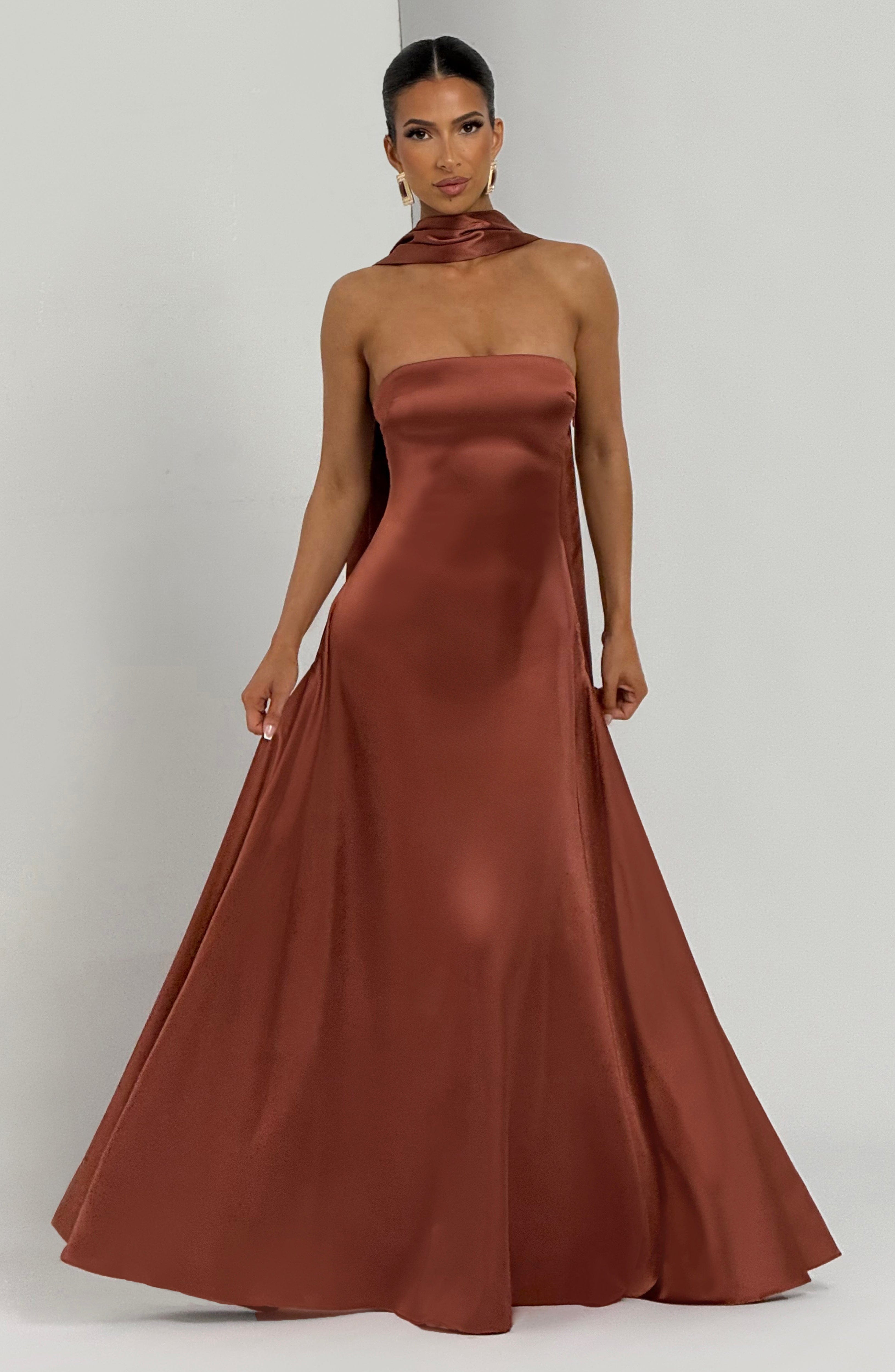 Morven Maxi Dress - Rust