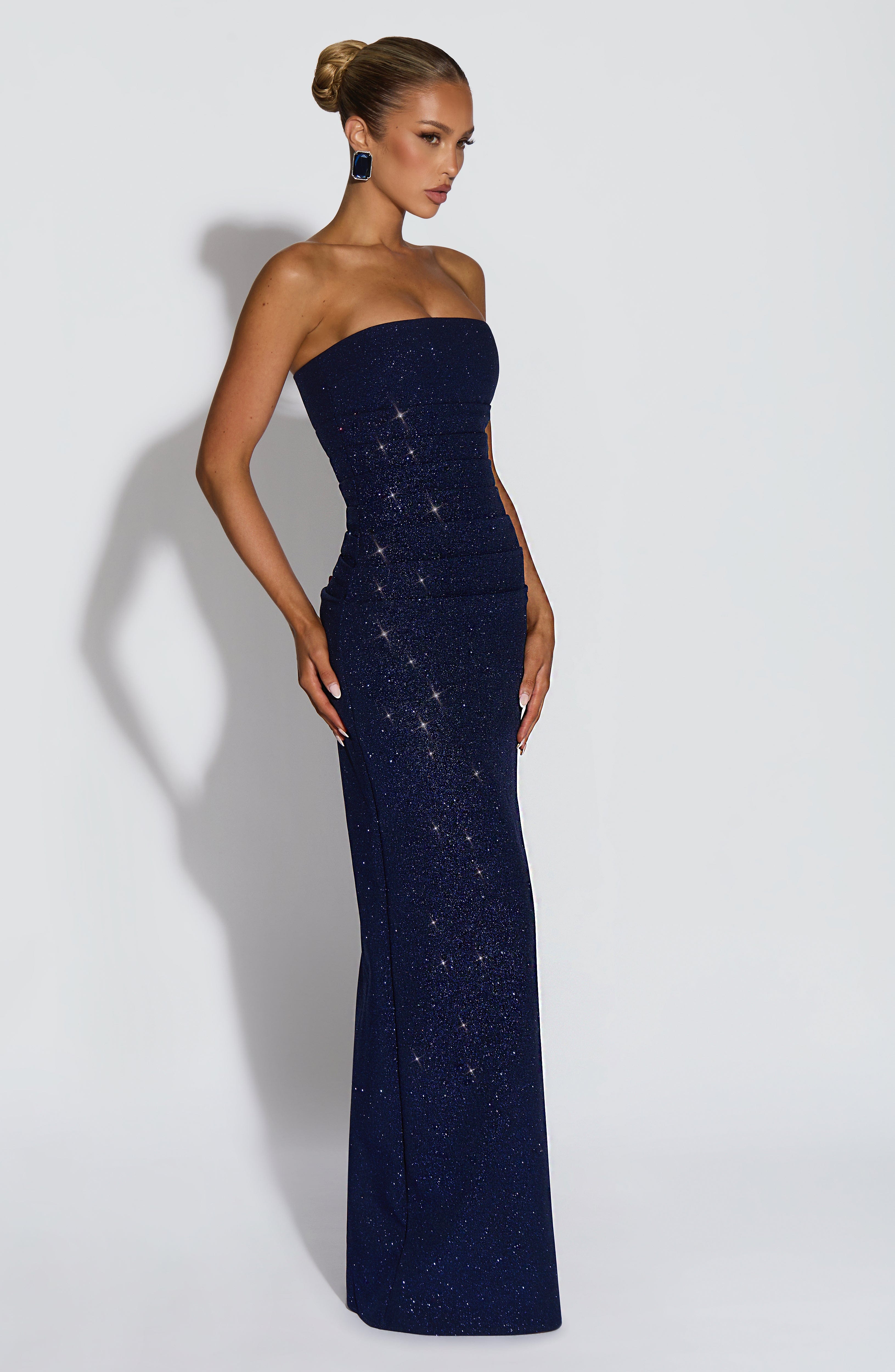 Pandra Maxi Dress - Navy Sparkle