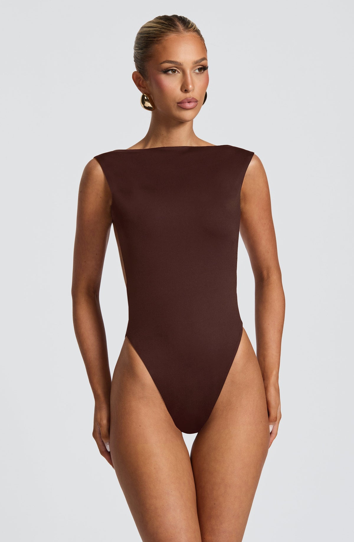 Tori Bodysuit - Plum Brown
