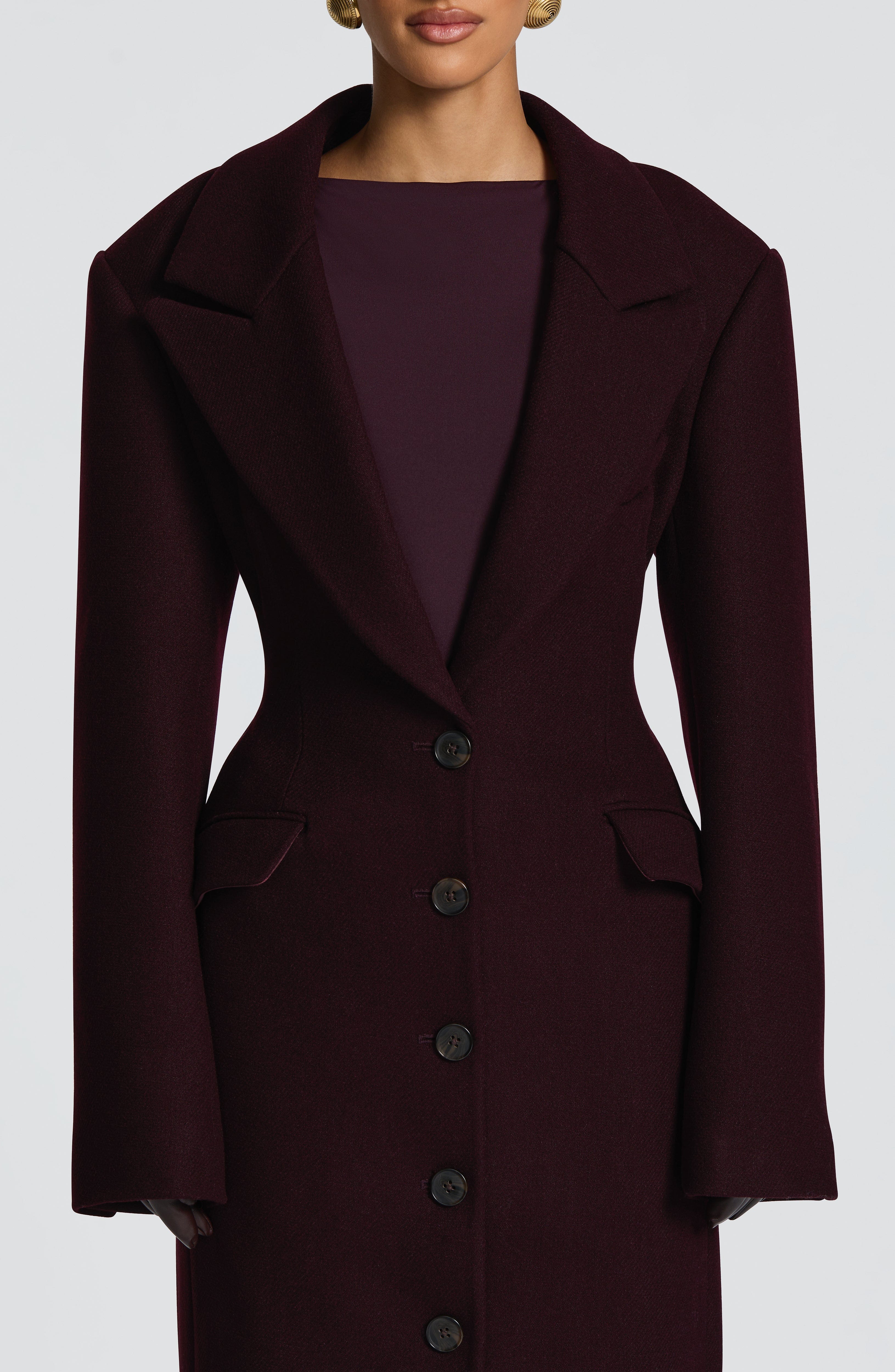 Ursula Coat - Plum